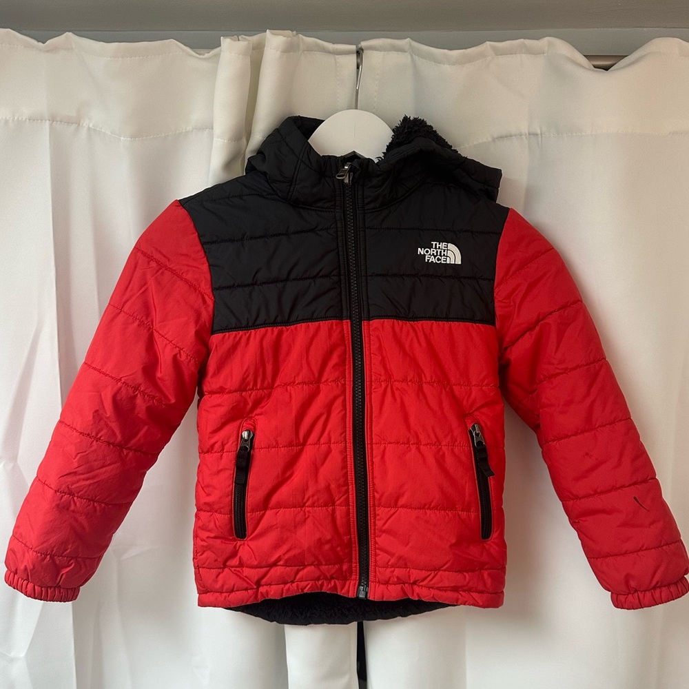 The North Face Kids Red and Black Jacket